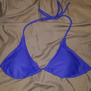 Blue bikini top